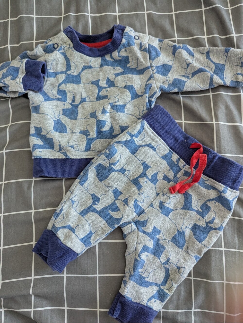 Baby Boden Polar Bear Sweatshirt Set